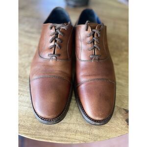Handcrafted in Italy Johnston & Murphy Cap Toe Oxford Shoes Men’s 9M Brown